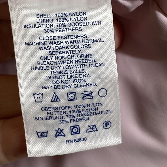 Lands End Vest Womens 2X 20W 22W Pink Down Puffer Quilted Sleeveless Winter Warm - Picture 12 of 13